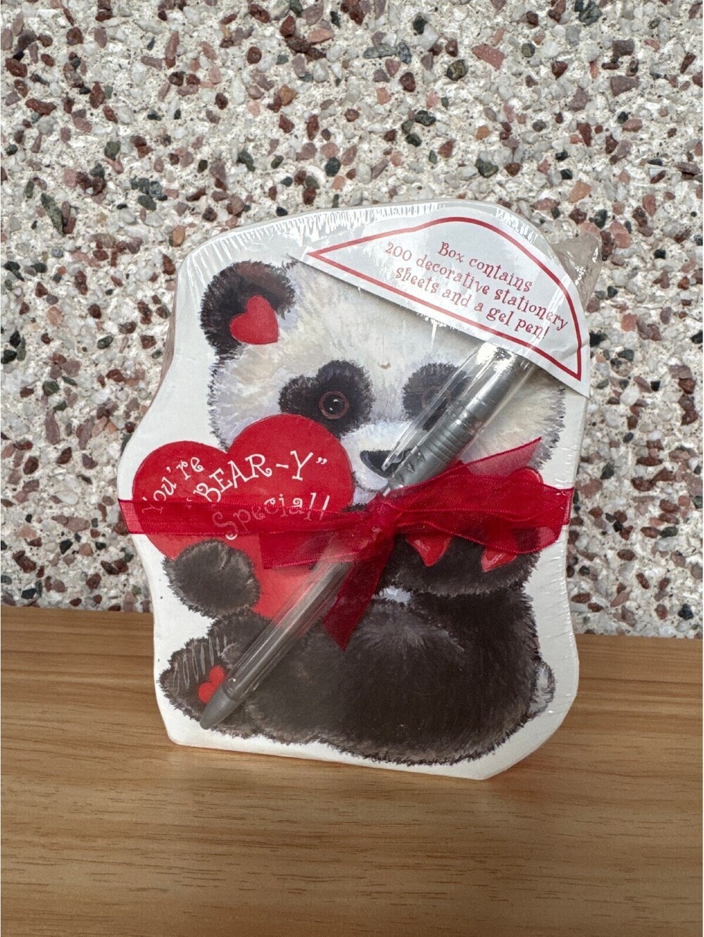 Vintage 2002 New Seasons Panda Valentine Stationery Set SEALED